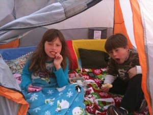 Backyard Camping April 9 2012