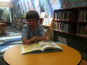 Thomas at Sparks Library June 19 2012