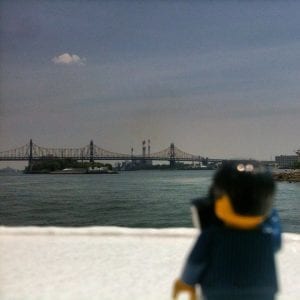 Lego minifigure new york harbor July 2014
