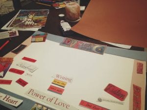 Making Art of Heart's Desire Vision Board 2017