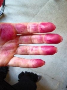 Beet Stained Hands 10.22.17