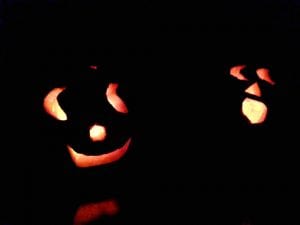 Ms. Crescent and Mr. Bill Jack-o-lanterns 10.30.17