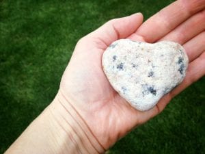 Walk with Lillian Vintage Lake Heart Rock 4.16.17 #1