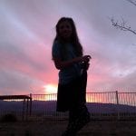 Lillian Twirling in Sunset 10.17.13 #1