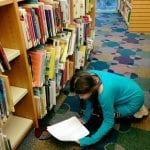 Lillian Volunteering at Library 1.10.18 #3