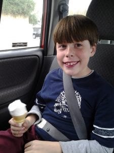 Thomas with Ice Cream Cone 12.12.13